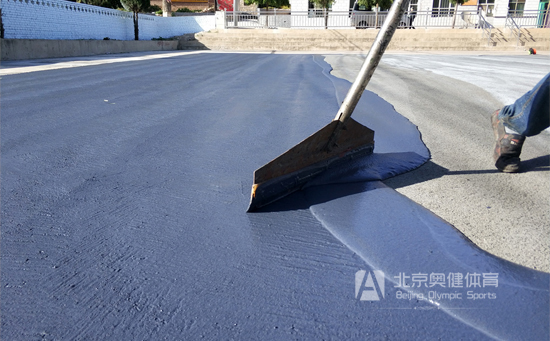 硬地丙烯酸材料塑膠球場(chǎng)施工