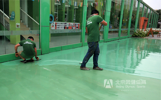 塑膠籃球場(chǎng)建造圖片