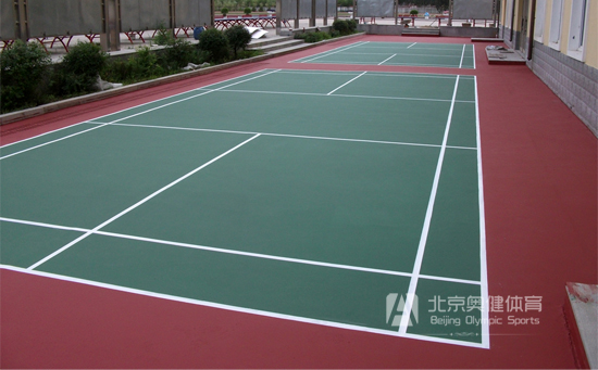 室外丙烯酸羽毛球場(chǎng)