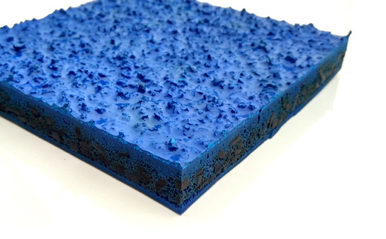 藍色混合型塑膠跑道圖片