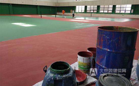 丙烯酸籃球場(chǎng)施工工藝
