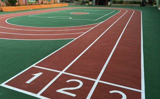 幼兒園塑膠跑道施工