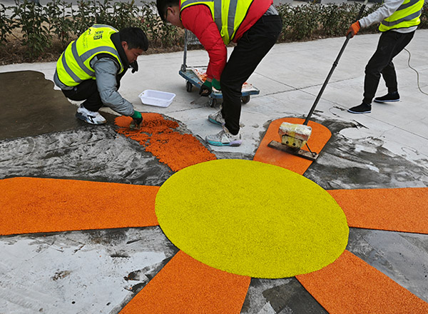 塑膠健身步道施工